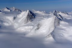 05A Mount Mullen, Wilson Peak And Lishness Peak From Airplane Flying From Union Glacier Camp To Mount Vinson Base Camp.jpg